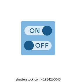Control switch toggle icon in color icon, isolated on white background 