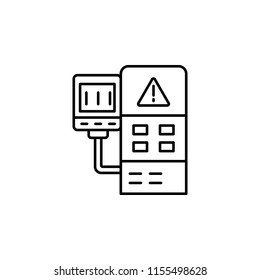 control system icon. Element of production icon for mobile concept and web apps. Thin line control system icon can be used for web and mobile on white background