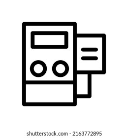 gráfico vectorial de icono de línea del sistema de control