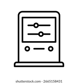 Control System Vector for Factory Automation, Interface screen and machine icon, process regulation and safety