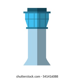 control tower airport icon vector illustration design