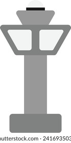 Control Tower Building Icon VEctor Flat Illustration