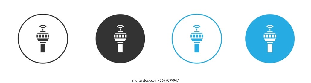 Control Tower icon. Graphic icon design template