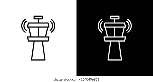 Control Tower icon Graphic vector set for ui design