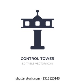control tower icon on white background. Simple element illustration from Travel concept. control tower icon symbol design.