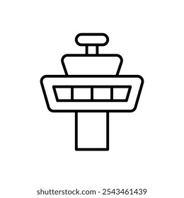 Control Tower icon Outline vector for web ui