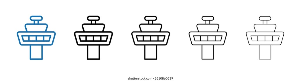 Control Tower icon Outline vector logo for web ui