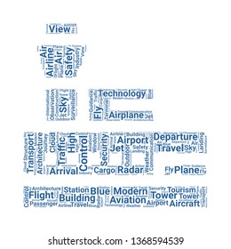 control tower word cloud. tag cloud about control tower