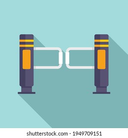 Icono de torniquete de control. Ilustración plana del icono del vector del torniquete de control para el diseño web