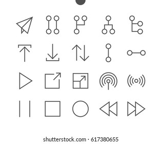 Control UI Pixel Perfect Well-crafted Vector Thin Line Icons 48x48 Ready for 24x24 Grid for Web Graphics and Apps with Editable Stroke. Simple Minimal Pictogram Part 4-4
