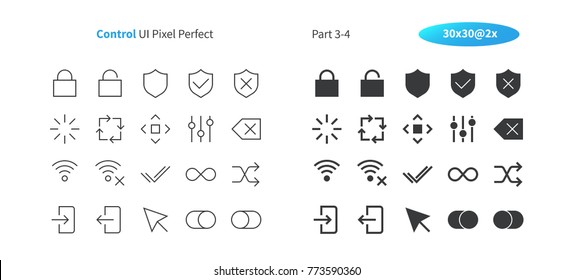 Control UI Pixel Perfect Well-crafted Vector Thin Line And Solid Icons 30 2x Grid for Web Graphics and Apps. Simple Minimal Pictogram Part 3-4