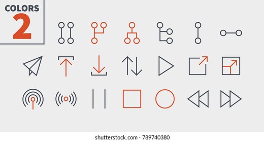 Control UI Pixel Perfect Well-crafted Vector Thin Line Icons 48x48 Ready for 24x24 Grid for Web Graphics and Apps with Editable Stroke. Simple Minimal Pictogram Part 4-4
