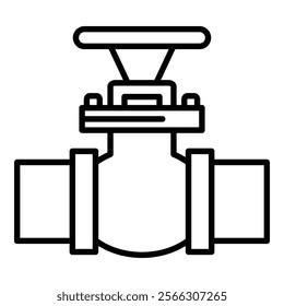 Control Valve Icon Element For Design