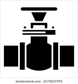 Control Valve Icon Element For Design