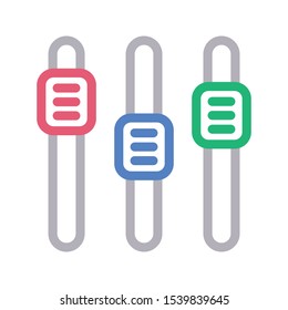 control vector color line icon