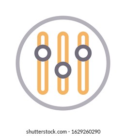 control vector color line icon 