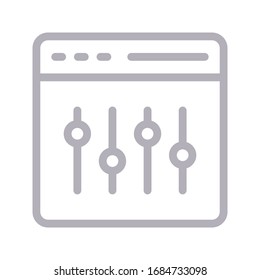control vector color line icon 