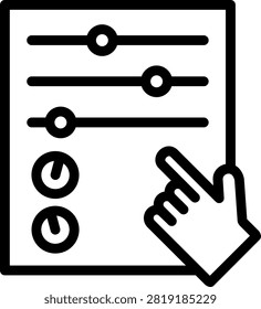 Control Vector Design Icon Style