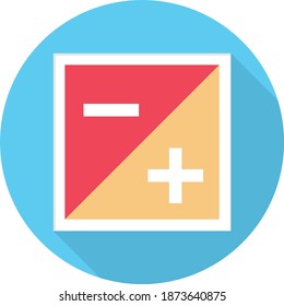 control vector flat color icon