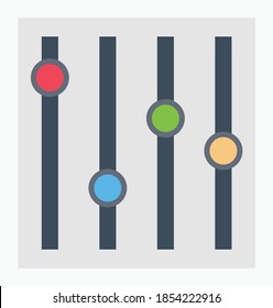 control vector flat colour  icon