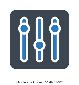 control vector glyph color icon 