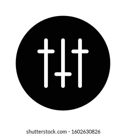 control vector glyph flat icon  