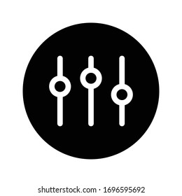 control vector glyph flat icon 