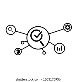 Control vector icon. advantage illustration sign. assessment symbol.