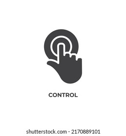 control vector icon. filled flat sign for mobile concept and web design. Symbol, logo illustration. Vector graphics