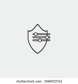 Indicador de icono del vector de control
