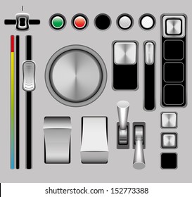 control vector illustration on a gray background eps10 / regulator