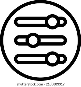 Control Vector illustration on a transparent background.Premium quality symmbols.Stroke vector icon for concept and graphic design.