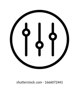 control vector thin line icon 