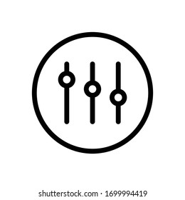 control vector thin line icon 