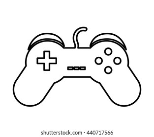Control video game isolated icon design