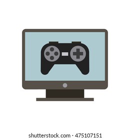 control video game isolated icon vector illustration design