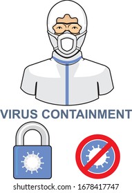 Control of Virus Contagious Disease Symbol