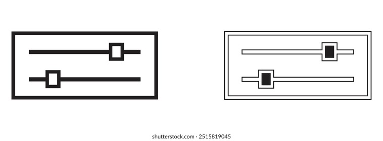 Control volume icon design isolated on white background design eps 10