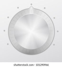 Control volume knob. Vector illustration.