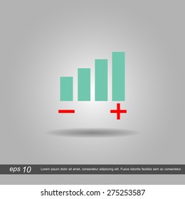 control volume symbol icon vector illustration eps10 on white background
