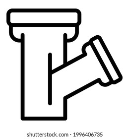 Control washing pipe icon. Outline Control washing pipe vector icon for web design isolated on white background