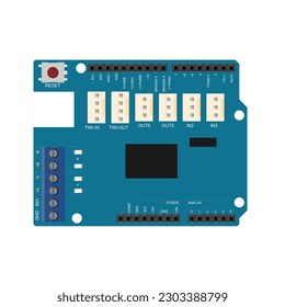 Control your motors with ease using the Motor Shield Vector EPS format available for your designs and projects