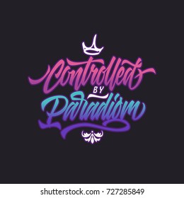 Controlled By Paradigm Typography Design
