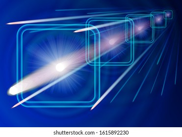 Controlled energy. New technologies. Vector illustration