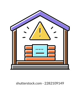 controlled implosions dynamite color icon vector. controlled implosions dynamite sign. isolated symbol illustration