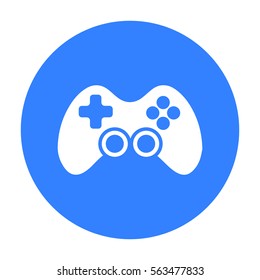 Controller black icon. Illustration for web and mobile design.