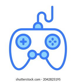 Controller blue line icon, Black Friday glyph style store or market shopping commerce, shop sale icon design.