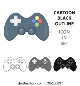 Controller cartoon icon. Illustration for web and mobile design.