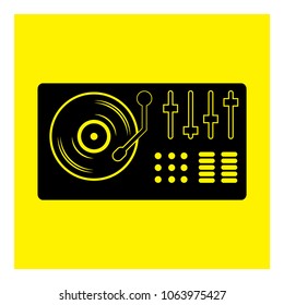 Controller DJ Mixer Icon Vector