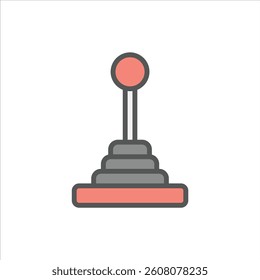 Controller filled outline icon. Controller color line illustration.